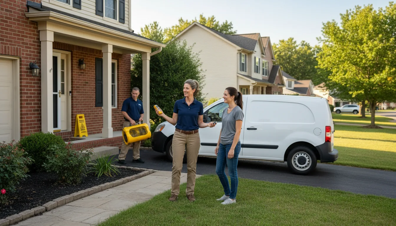 Water restoration image for Dehumidification And Cleanup Services in Baskerville, VA